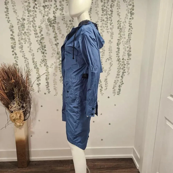 KORAL Eve Rincosa Blue Hooded Rain Jacket Size S - Picture 7 of 12